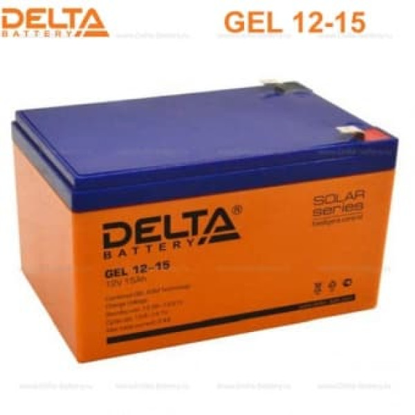 Аккумуляторная батарея Delta GEL 12-15 (12V / 15Ah) в Ханты-Мансийске