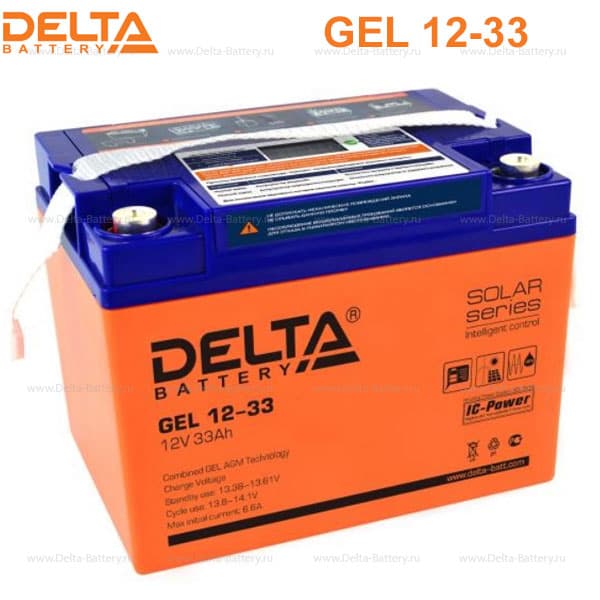 Аккумуляторная батарея Delta GEL 12-33 в Ханты-Мансийске