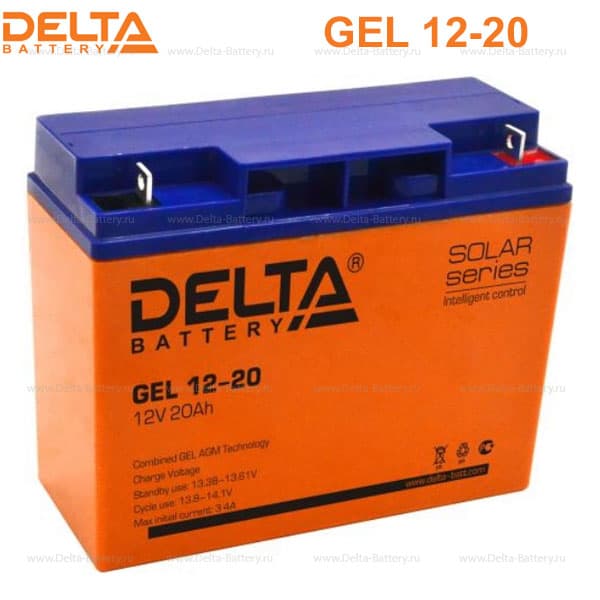 Аккумуляторная батарея Delta GEL 12-20 (12V / 20Ah) в Ханты-Мансийске