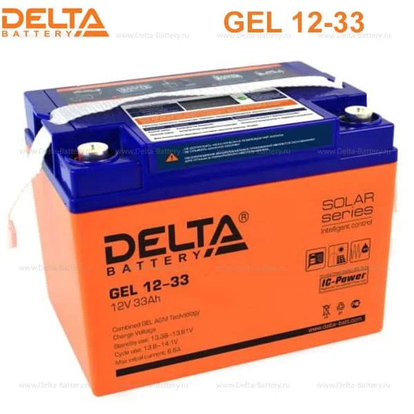 Аккумуляторная батарея Delta GEL 12-33 в Ханты-Мансийске