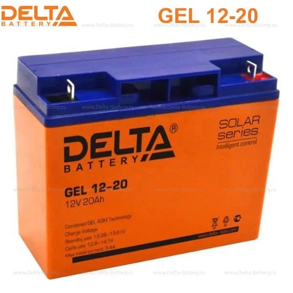 Аккумуляторная батарея Delta GEL 12-20 (12V / 20Ah) в Ханты-Мансийске